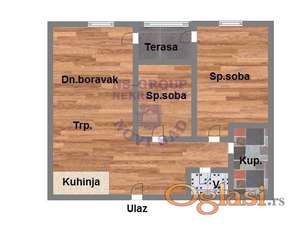 Dvoiposoban, 59m2 Telep