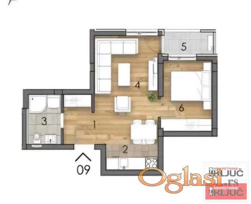 TELEP, 40m2, Jednoiposoban sa pdv