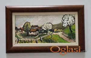 Ulje na lesonitu - Malo selo