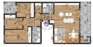 Četvorosoban stan u izgradnji na Telepu.