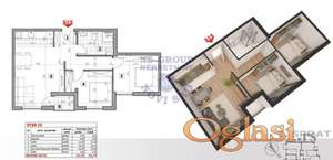 Stan na prodaju Petrovaradin 60m2, 563481