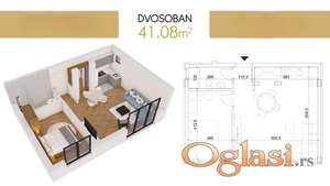 Dvosoban stan u izgradnji Alibegovac