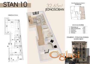 Novogradnja! Centar Novog Sada - jednosoban! Sa pdv-om!