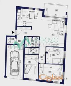 Petrovaradin, Stari Majur - Četvorosoban stan 121 m2 sa garažom 