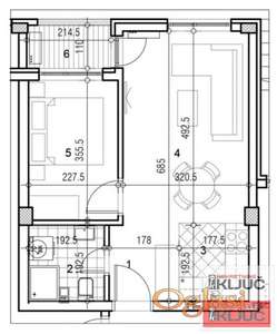 ADICE, 37 m², Jednoiposoban sa pdv