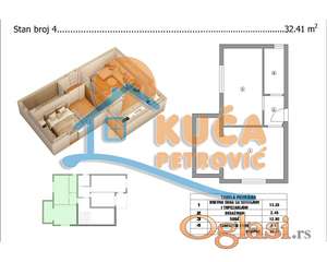 Novogradnja 32m2  Branko Bjegović