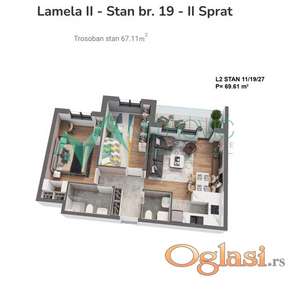 Novi Sad, Bulevar Evrope - Odličan stan na atraktivnoj lokaciji - kvalitetna granja 