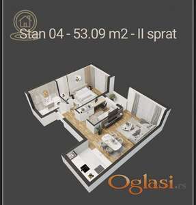 Prodaja stana 3.0 od 53 m² – Adice, Novi Sad | Miran deo | Cena sa PDV-om – Agencija Kompas