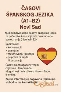 ČASOVI ŠPANSKOG JEZIKA - NOVI SAD/ONLINE (A1-B2)