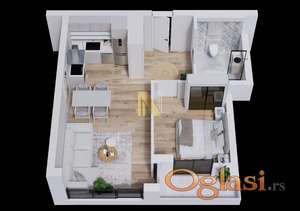 Dvosoban stan u izgradnji - NOV KVALITETAN KOMPLEKS
