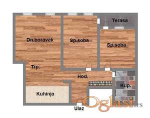 Trosoban nov stan, 62m2