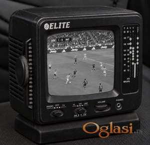Retro crno-beli TV sa radiom ELITE ETV-551