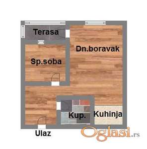 Bulevar Patrijarha Pavla Dvosoban stan 45m2!