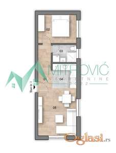 Jednoiposoban stan sa dvorišnom terasom i parking mestom, 36m², 1772€/m²!!!(Šifra:1004529)