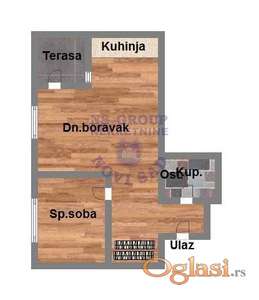 Dvosoban - 44m2 - Telep