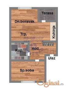 Dvosoban 40m2 Klisa