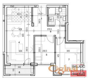 ADICE, 59m2, Dvoiposoban sa pdv