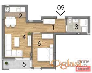 SOMBORSKI BULEVAR, 45m2, Dvosoban sa pdv