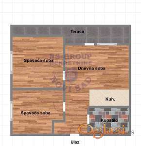 Dvoiposoban stan u izgradnji na Adicama 55m2