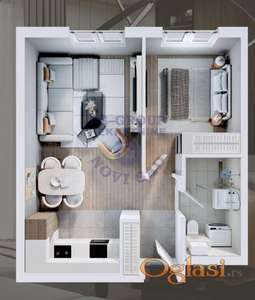 Odličan dvosoban stan u izgradnji!