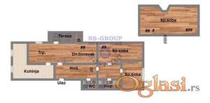 Novo Naselje,troiposoban-duplex