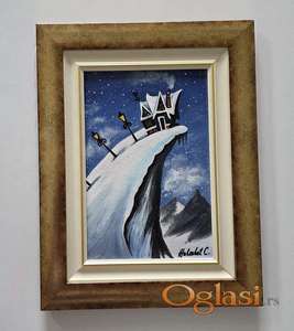 Ulje na platnu - Planinska bajka, prelepa slika!