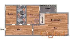 Dvosoban, 66m2 Adice