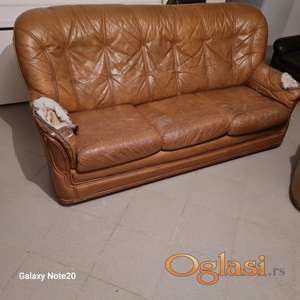 Kozna garnitura trosed + 2 Fotelje