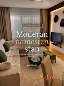 izdajem luksuzni namešten dvosoban stan, 45 m² – LUX