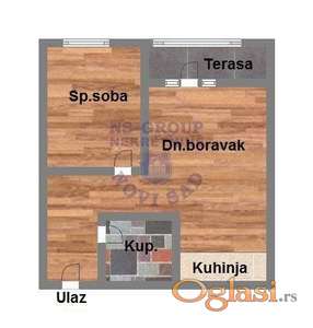 Dvosoban stan na Telepu,39m2