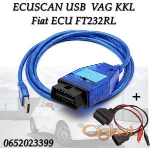 ECUSCAN USB VAG KKL Fiat ECU FT232RL 409.1