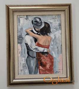 Ulje na platnu - U tvom zagrljaju, prelepo!