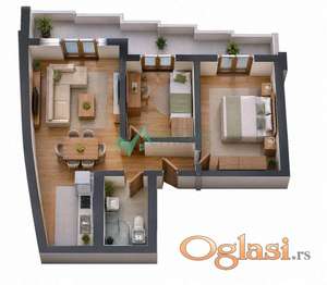 Prodaja trosobnog stana – Novogradnja | 64m² 