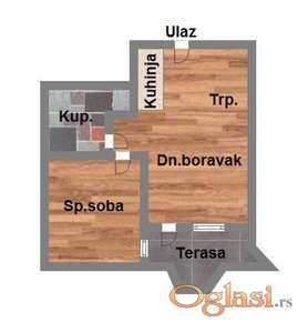 dvosoban Telep 29m2 2.sprat u izgradnji