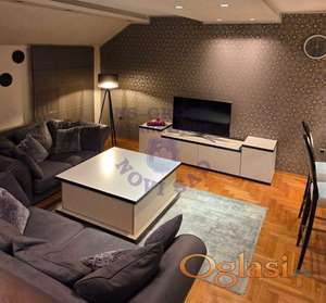 Izdaje se četvorosoban, kompletno namešten dupleks stan površine 90m