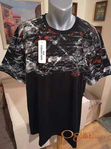 Nova muska pamucna majica Fashion u velikom broju 5XL Crna Novo