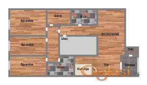 Cetvorosoban stan u izgradnji na Telepu 89m2