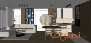 Dvosoban stan 45 m², Grbavica, Novi Sad, 2. sprat, useljiv od novembra