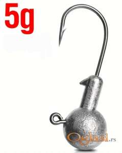 Akcija olovne jig glave 5gr 30komada