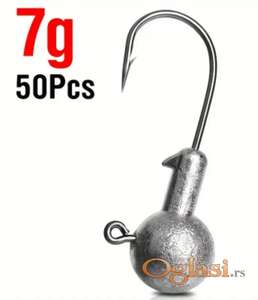Akcija olovne jig glave 7gr 30komada