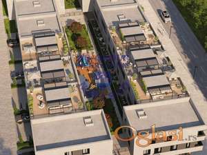 PORODICAN STAN U NOVOM KOMPLEKSU SA GRATIS KROVNOM TERASOM!