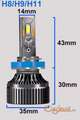 YHKOMS LED H8 H9 H11 sijalice Canbus 120W par EXTREMNO JAKE