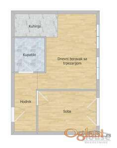 STAN - NOVI SAD - PODBARA - 42m2 - 134400 evra