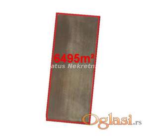 Futog-Veliki Građevinski Plac 6490 m2 preko pruge u Poslovnoj Zoni-065/385 8880