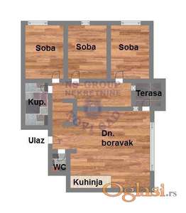 Troiposoban stan 71m2 - Mišeluk