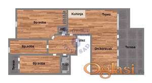 Četvorosoban 83m2 Veternik