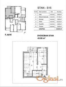 Nova Detelinara-Odličan Dvosoban stan 44 m2 u Izgradnji sa Parking Mestom-povrat Pdv-065/385 8880