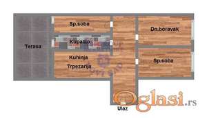 Odličan salonski stan kod Keja!