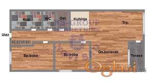 Adice trosoban stan u izgradnji 68m2