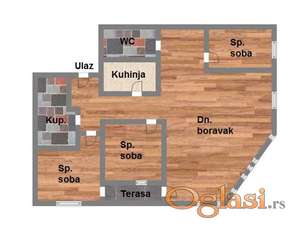 Dvostrano orijentisan stan u izgradnji vrhunskog kvaliteta  -84m2